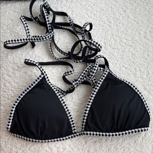 Lemlem Black and White Women's Swim Top